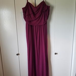 David's Bridal Sangria Dress